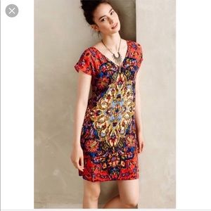 Anthropologie Maeve Medallion Shift Dress